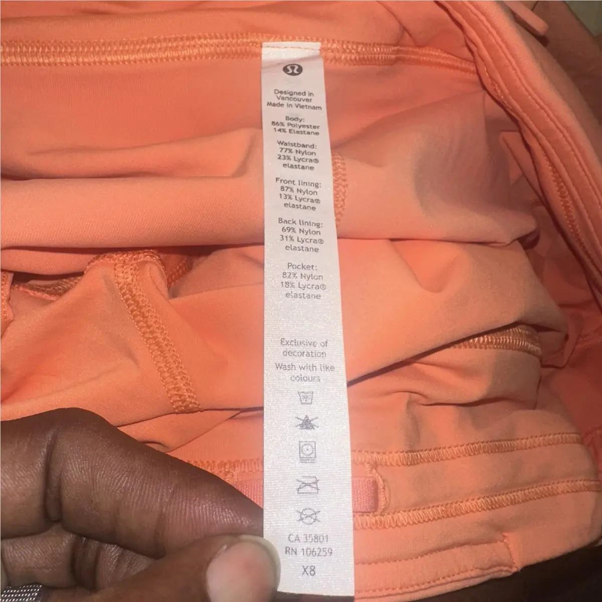 Lululemon clothing - Orange 8