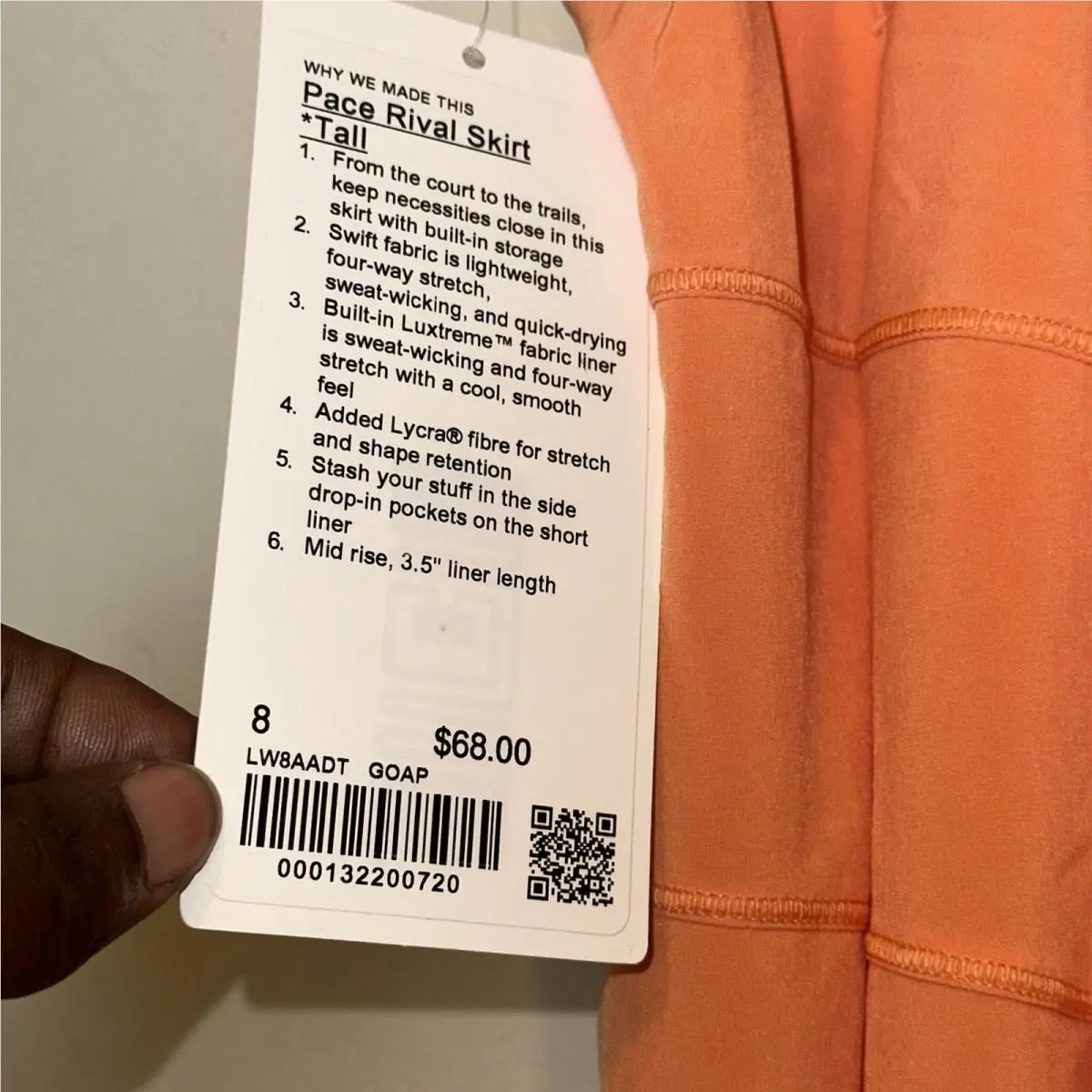 Lululemon clothing - Orange 4