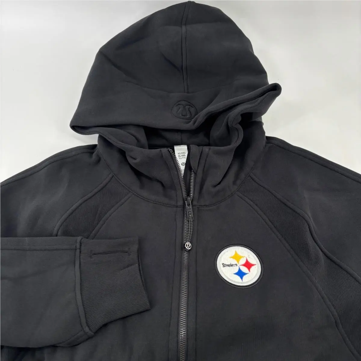 Lululemon Nfl Pittsburgh Steelers Scuba Half-zip Hoodie Women Xl/xxl Black