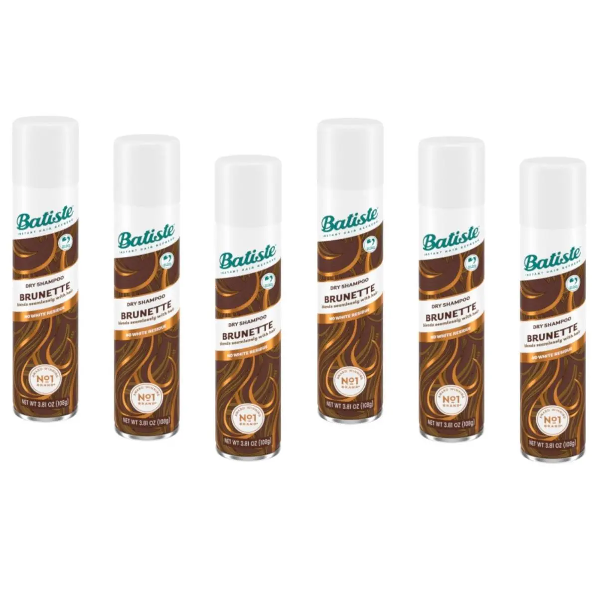 Shampoo Dry Medium Brunette 6.73 Ounce 199ml 6 Pack by Batiste