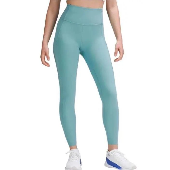 Lululemon Fast and Free High Rise Tight 25 Size 4 Tidal Teal
