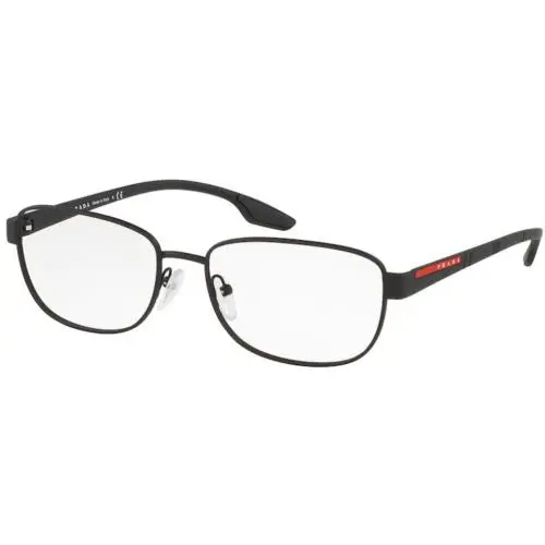 Prada Linea Rossa PS 52 LV Black Rubber DG01O1 Size 56 Eyeglasses