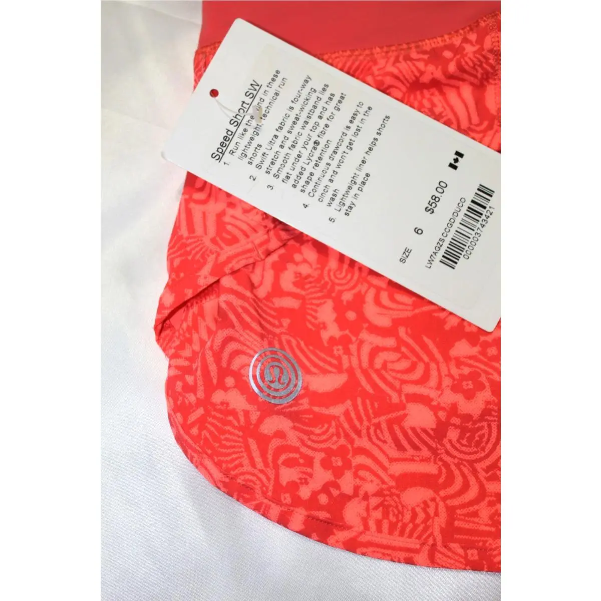 Lululemon clothing - Speed Short SW - Speed Short - Chop Chop Grapefruit & Dust Coral 1