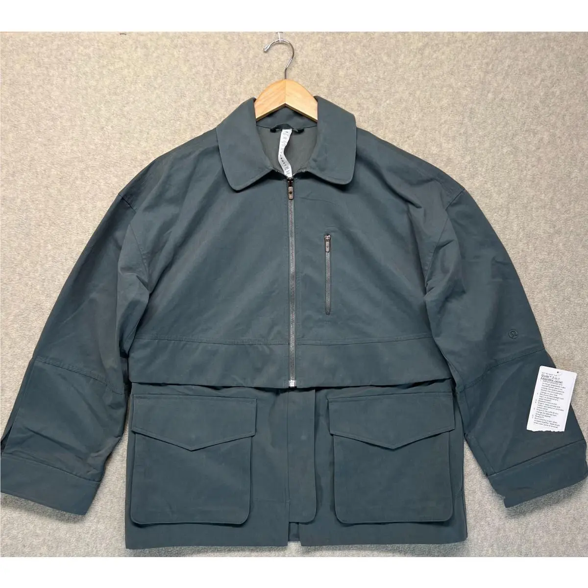Lululemon Glyde 2-in-1 Adaptable Jacket Womens Dark Forest Green Pockets M