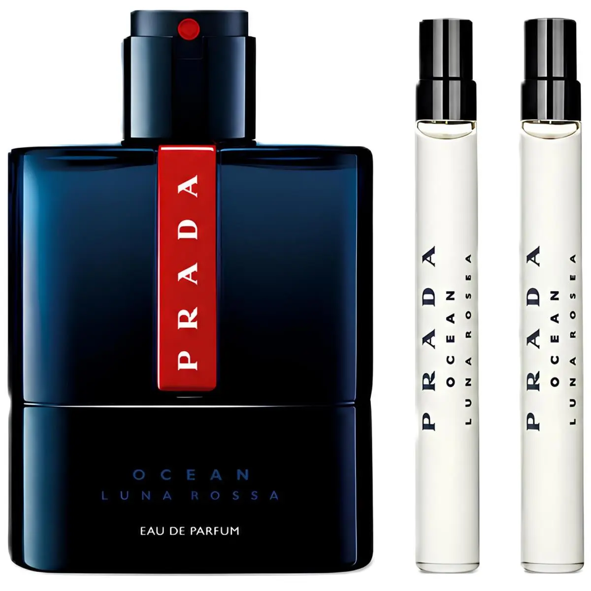 Luna Rossa Ocean 3-Piece Gift Set For Men 3.4 Oz Eau De Parfum Spray + 2 by Prada