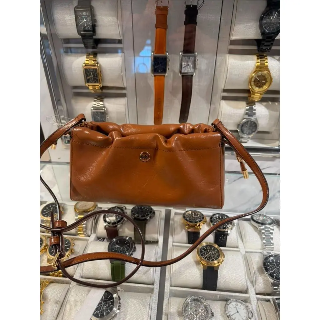 Matilda Womens Small Cinched Crossbody Adjustable Strap Bag Luggage by Michael Kors