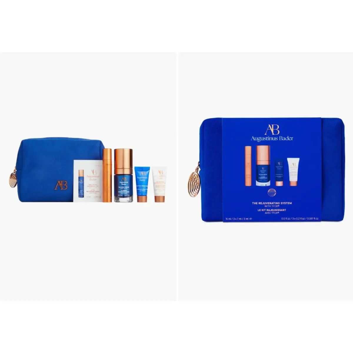 Augustinus Bader Travel Set - Rich Cream Serum Mask Sunscreen Cleansing Bag