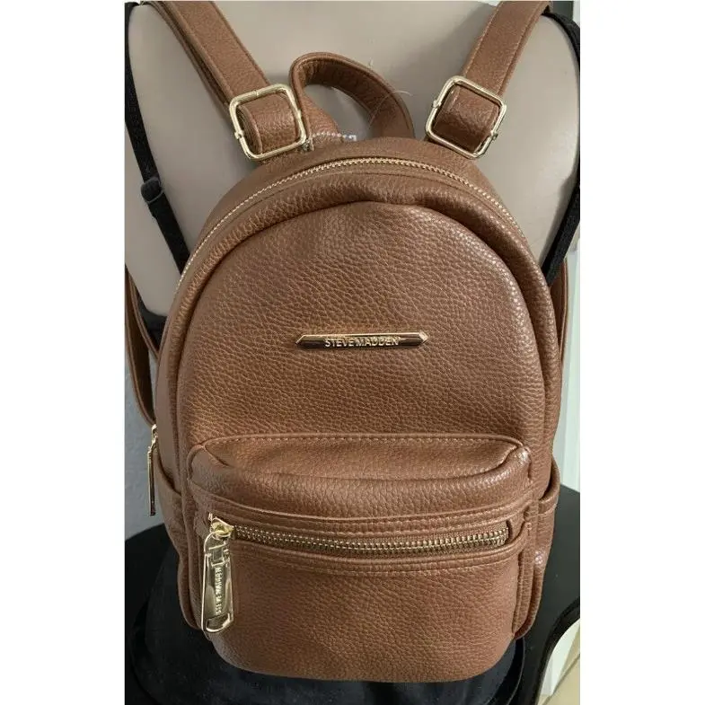 Backpack Purse Bag Pockets Luggage Carry ON Brown  by Steve Madden