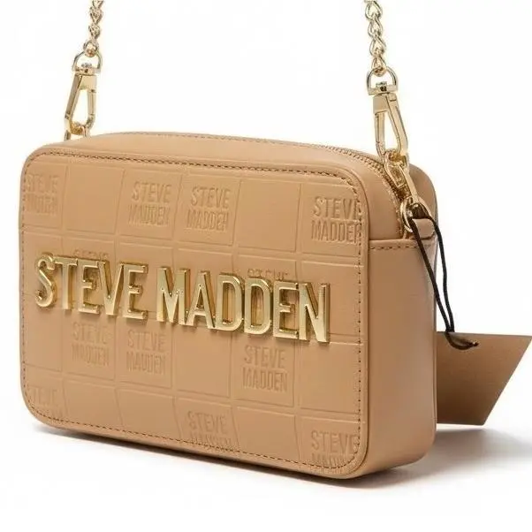 Bdouble Crossbody Bag Camel Logo Chain Strap Gift by Steve Madden
