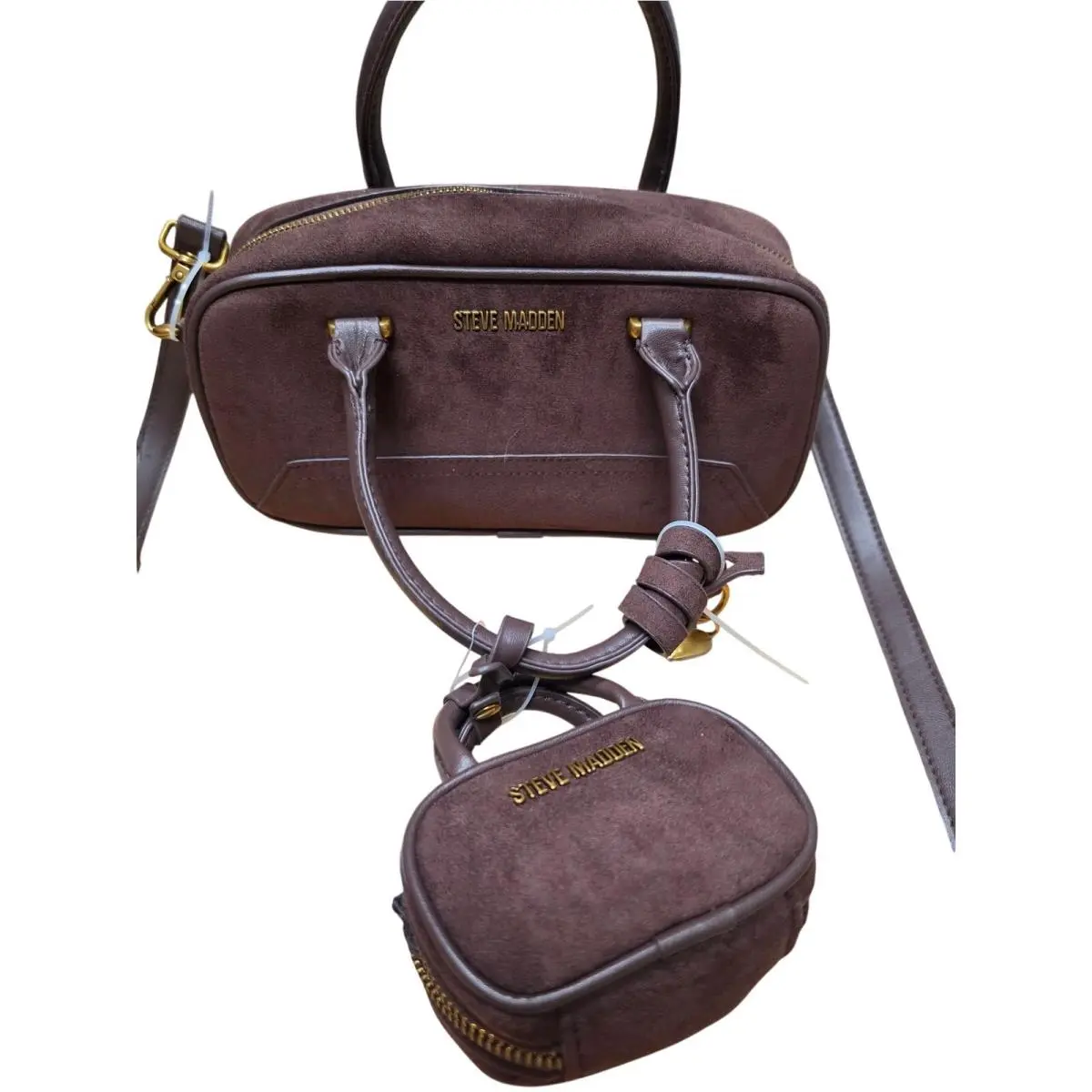 Steve Madden Bdiver-s Chocolate Crossbody w/ Coin Purse