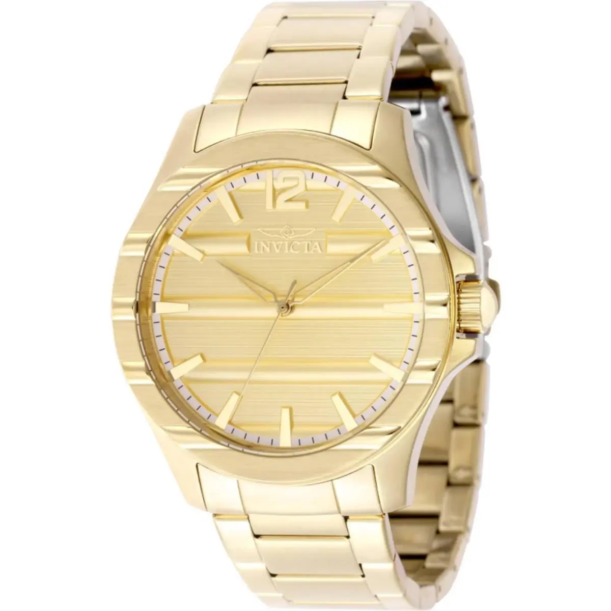 Invicta 50330 Speedway Men`s Quartz Watch 43mm Stainless Steel Gold Dial