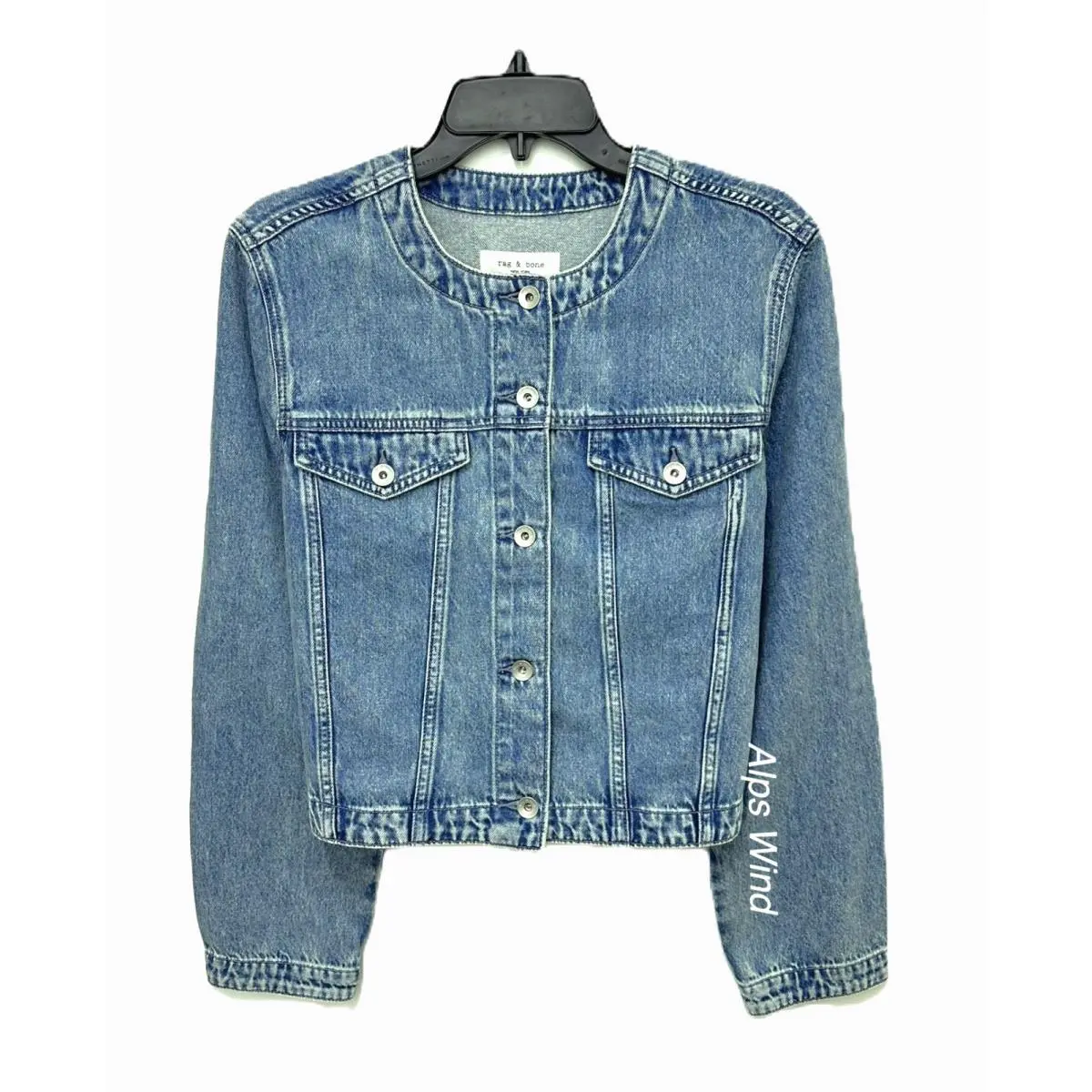Rag Bone Dora Denim Jacket in Blue Size-l 50% / Off