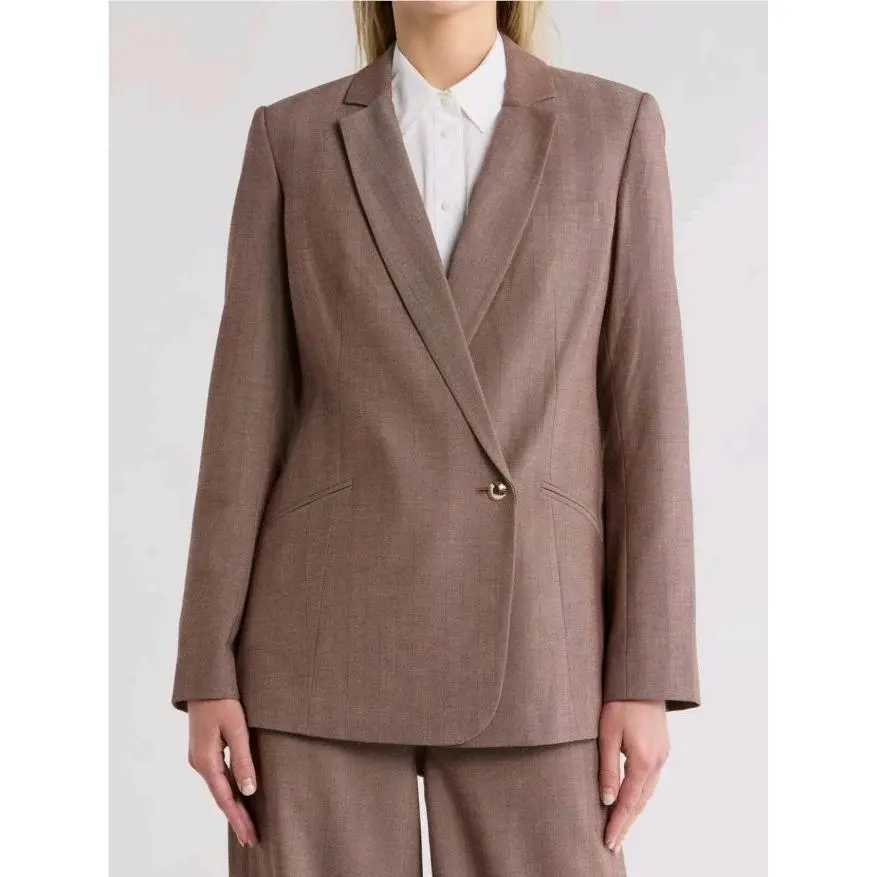 Rag Bone Size 2 Jade Oversize Brown Espresso Notch Lapel Blazer