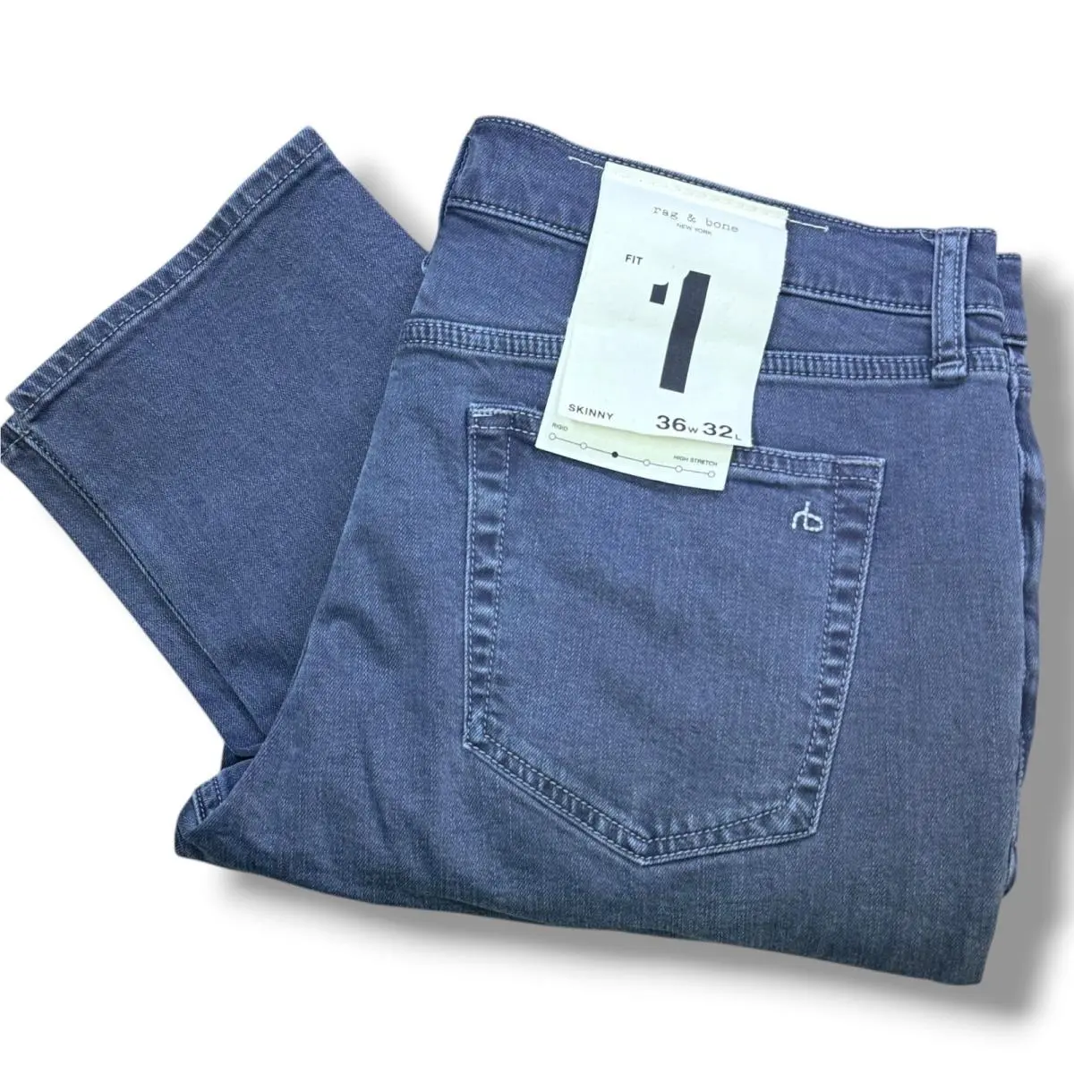 Rag Bone Jeans Mens 36x32 Minna Fit 1 Stretch Skinny Grey