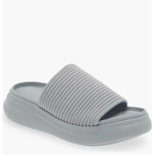 Rag Bone Brixley Knit Slide Sandal Gray/blue Size 10 Euro 40