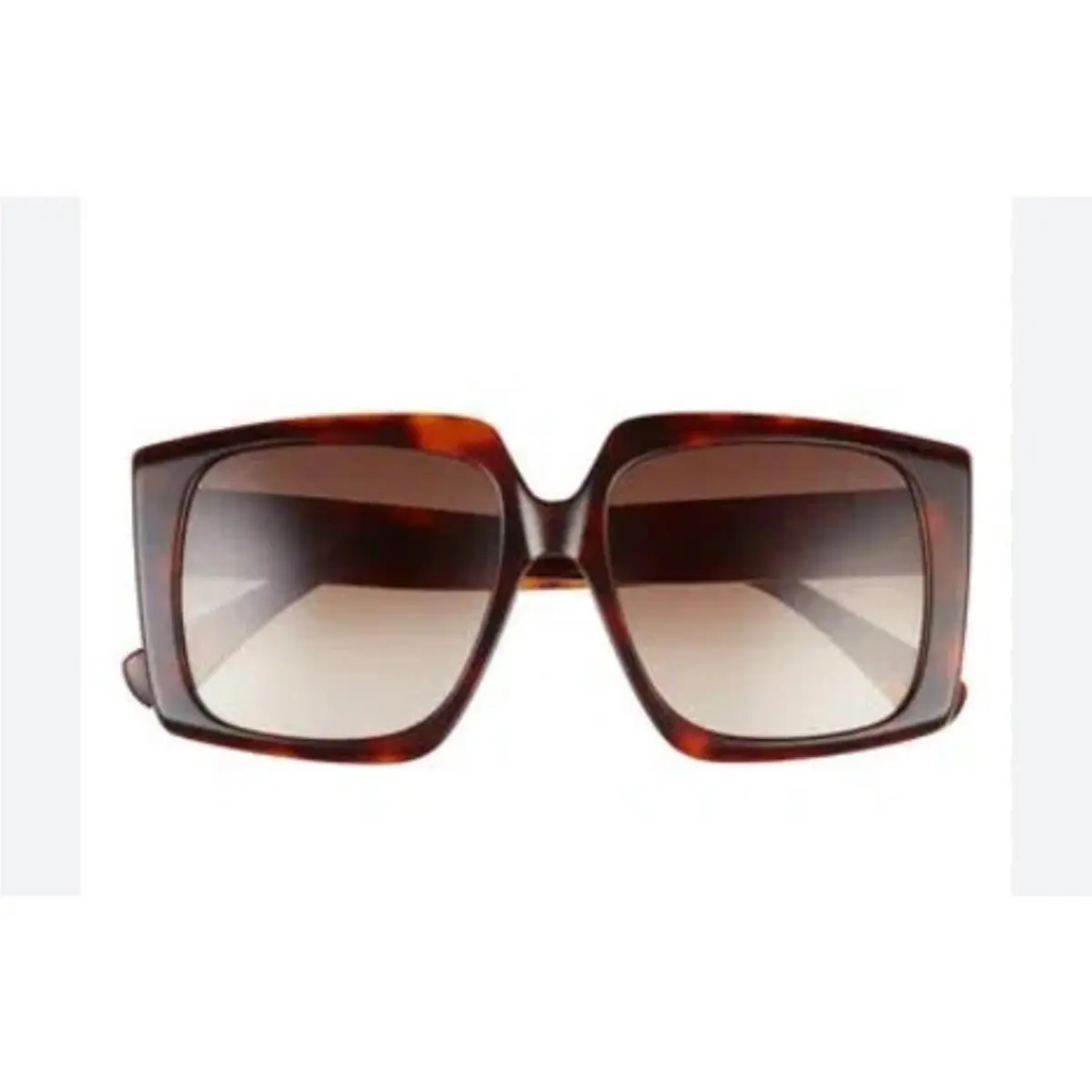 Max Mara 56mm Square Oversized Brown Gradient Sunglasses Frame Women 1900