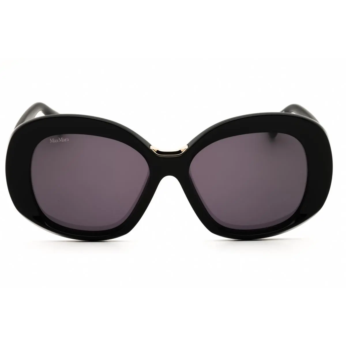 Max Mara MM087-01A-55 Sunglasses Frame Size 55mm 140mm 16mm Black Women