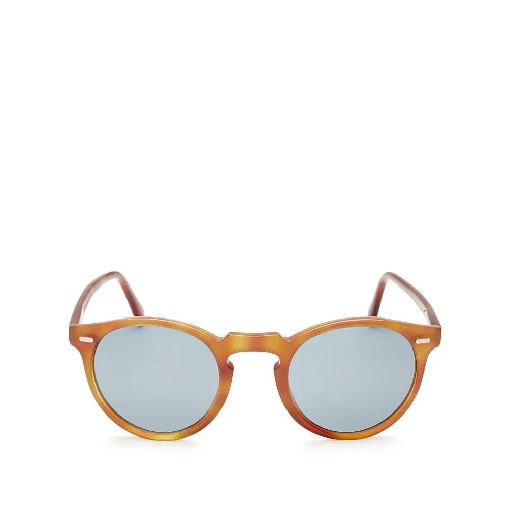 Men`s Oliver Peoples Gregory Peck 47Mm Round Sunglasses - Vintage Tortoise Brown