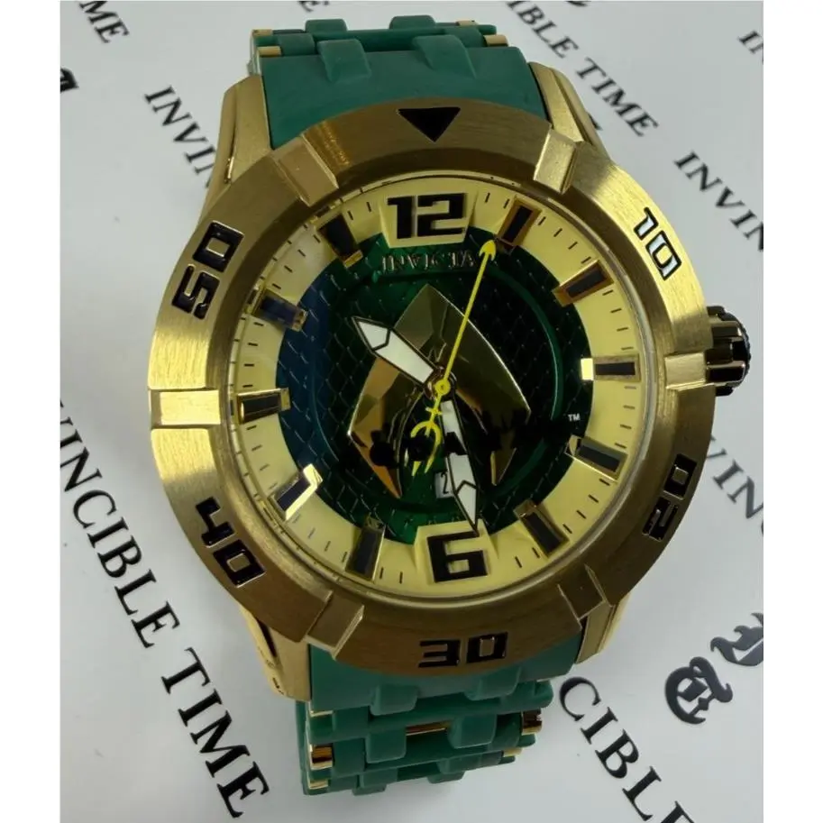 Invicta DC Comics Aquaman Men`s 50mm Limited Gold Sea Spider Quartz Watch 37875