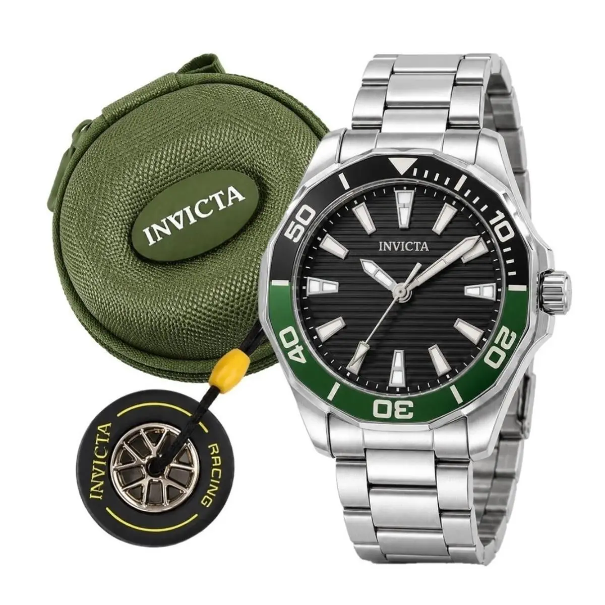 Invicta Pro Diver Meridian Special Edition Men`s Watch 46mm with Travel Case