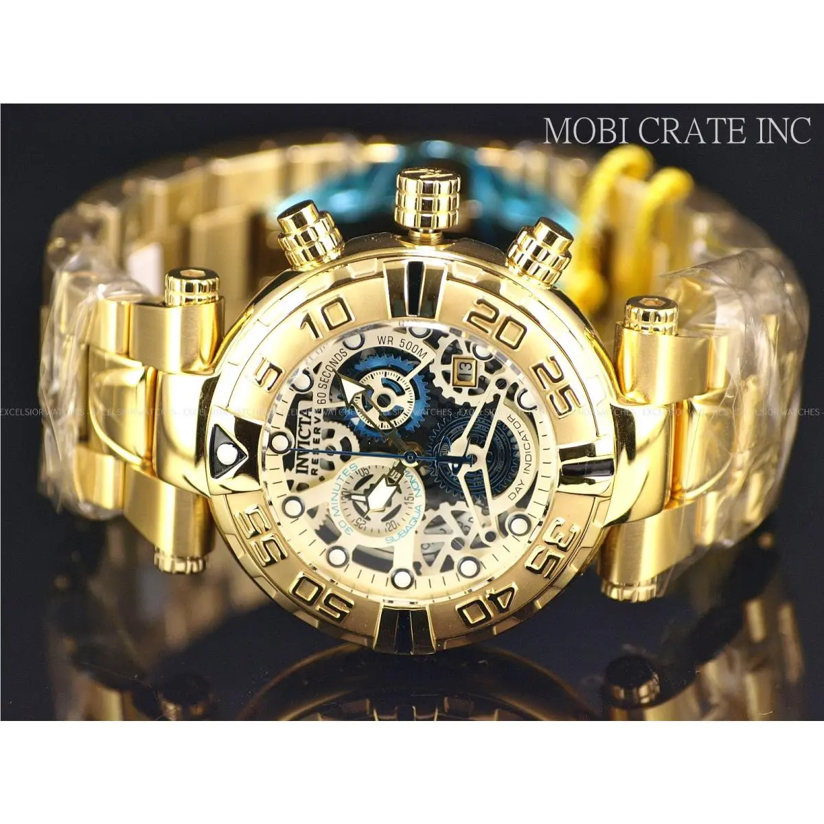 Invicta Men`s 47mm Subaqua Noma I LE Swiss Chrono Gold Tone SS Watch