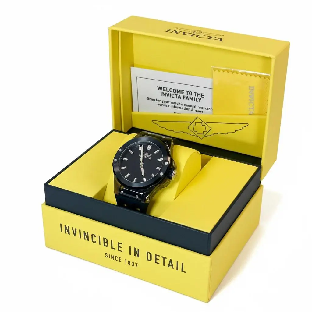 50010 Invicta Sea Base Siphon Men 45mm Stealth Black Dial SS Midnight