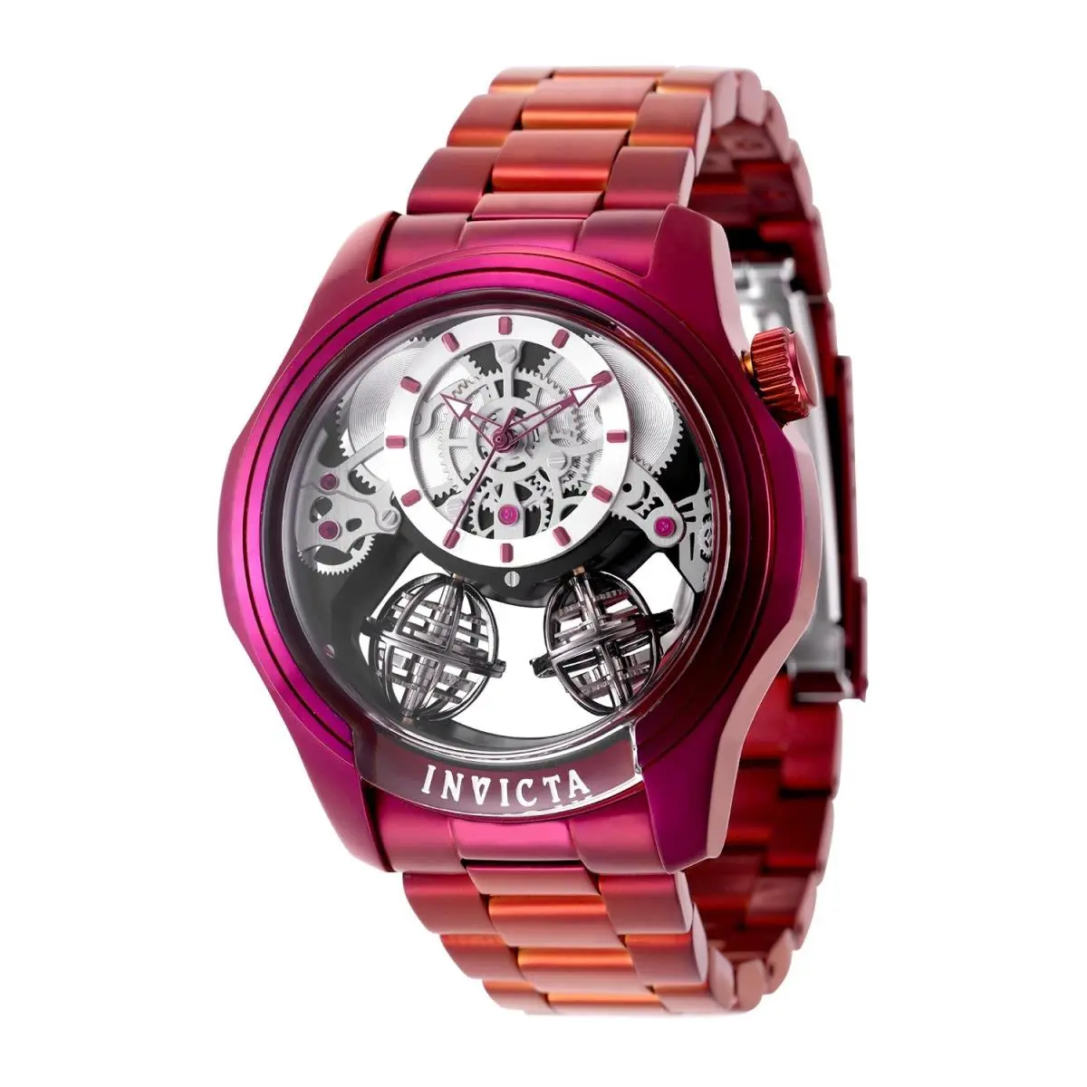 Invicta 50777 Specialty Twin-axis Men`s Watch 46mm Quartz Black Dial 30m WR