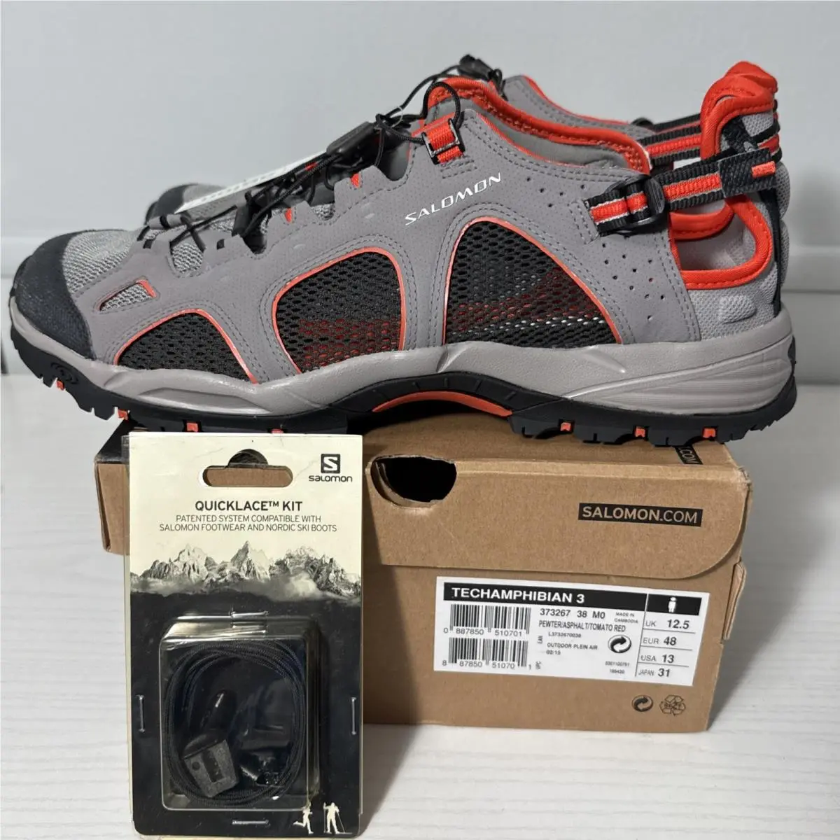 Salomon shoes - Salomon Techamphibian - Techamphibian - 373267 38 MO - Gray 9