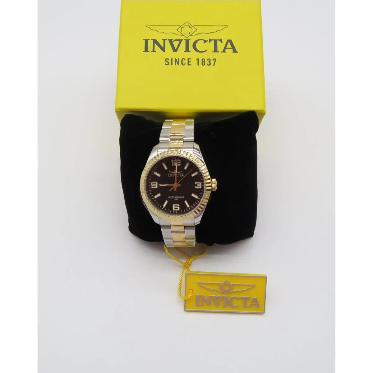 Specialty Stratford Womens Watch 36mm Two Tone Gold Steel 47468 by Invicta