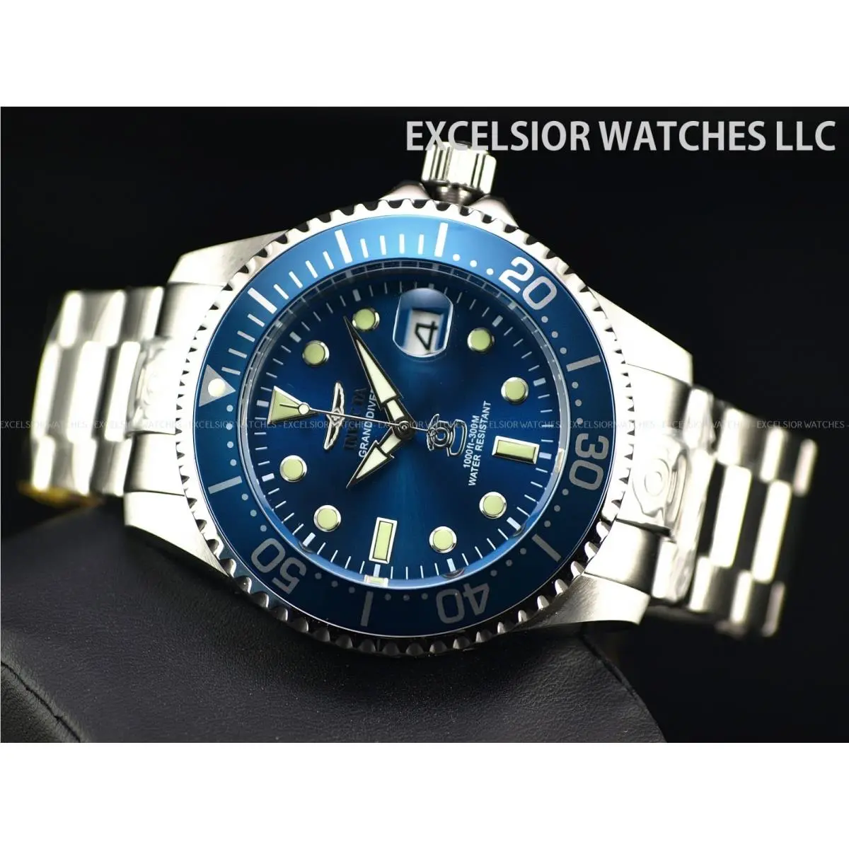 Invicta 47mm Grand Diver NH35A Automatic Teal Blue Dial 300m Diver SS Watch