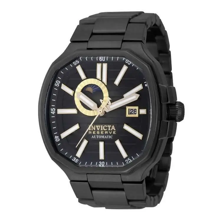 Invicta Reserve Objet D Art Louvera Automatic Men`s Watch - 45mm Black 45578