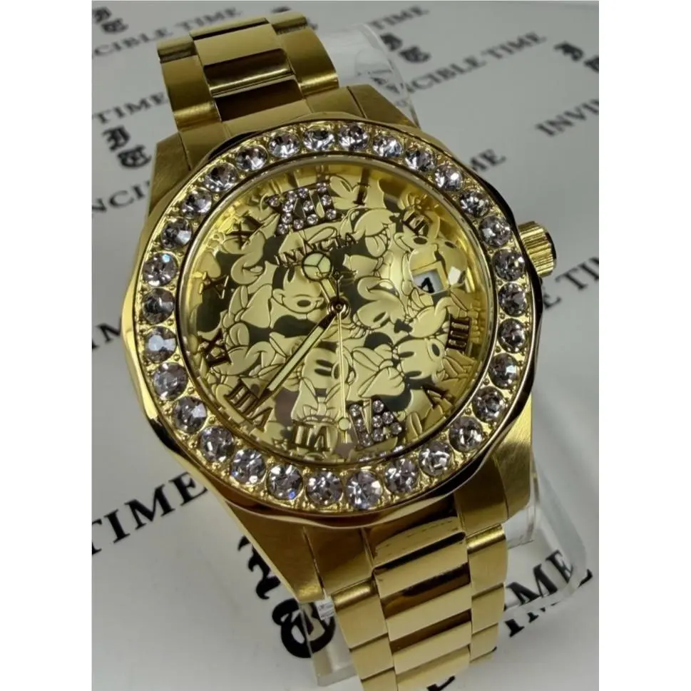 Women`s Minnie Mouse Disney Quartz Gold Dial Watch 22870 . 573/2000 by Invicta
