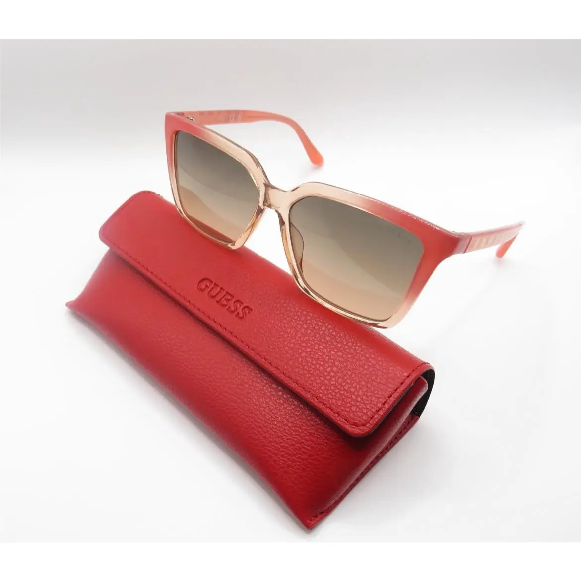 Guess GU00099/S 74B Pink-transparent Pink/brown Gradient Sunglasses