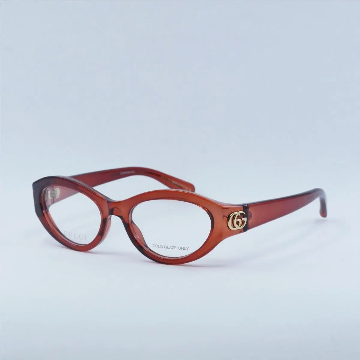 GG1405O 003 Transparent Burgundy 51mm Eyeglasses by Gucci