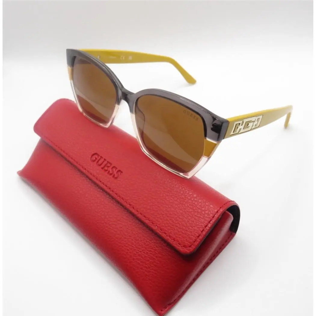 Guess GU7912/S 41E Gray-yellow-clear/brown Sunglasses
