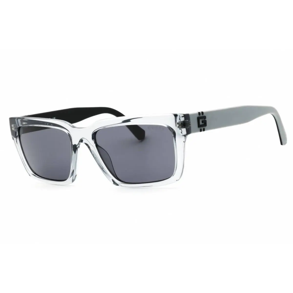 Guess GU00121 20A Men`s Rectangular Shape Sunglasses Grey/black Full Rim Frame