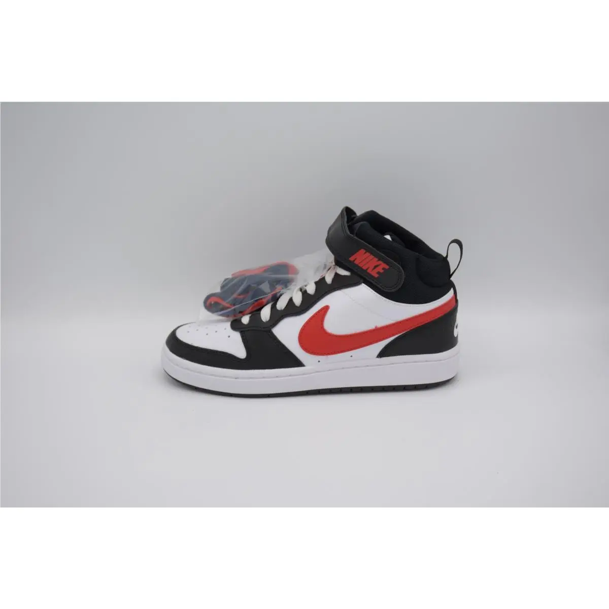 Nike shoes - Court Borough Mid 2 GS White Black Red - 4.5Y - DO5889 - Black 1