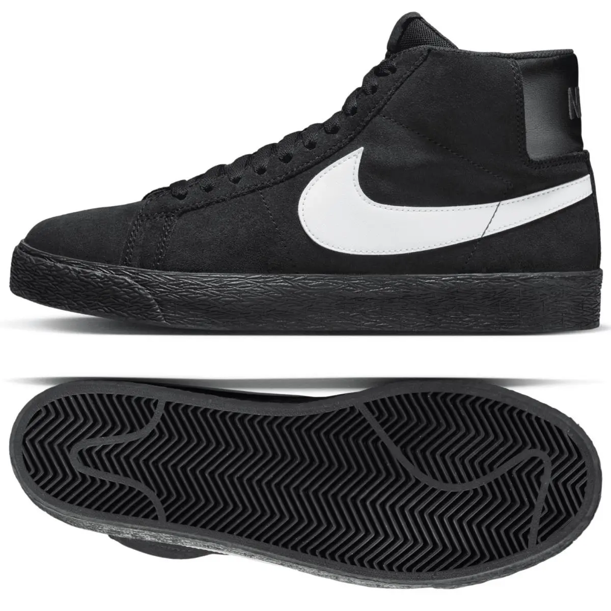 Nike shoes - Nike SB Zoom Blazer Mid - 864349-007 - Black/Black/Black/White 8