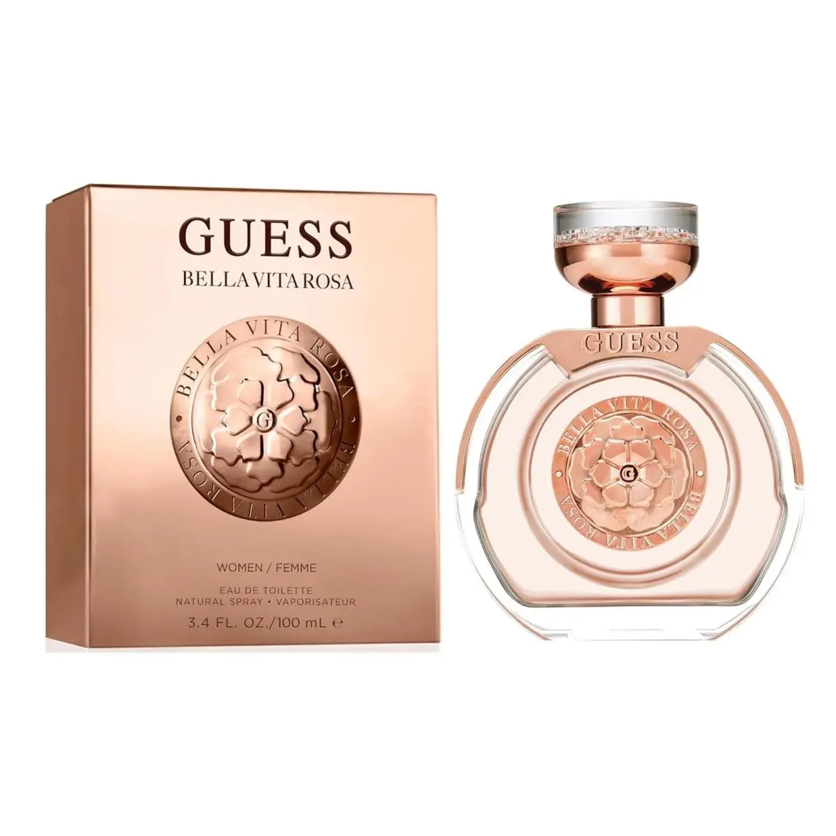 Bella Vita Rosa Guess 3.4 oz / 100 ml Eau De Toilette Women Perfume Spray