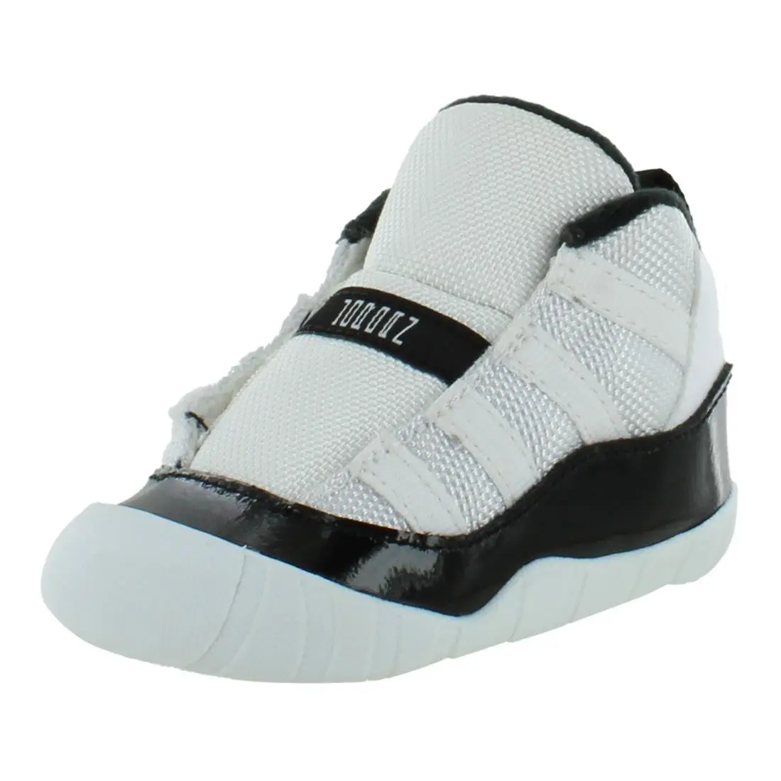 Nike Jordan 11 Crib Bootie Infant/toddler Shoes Size 4 Color: White/metallic