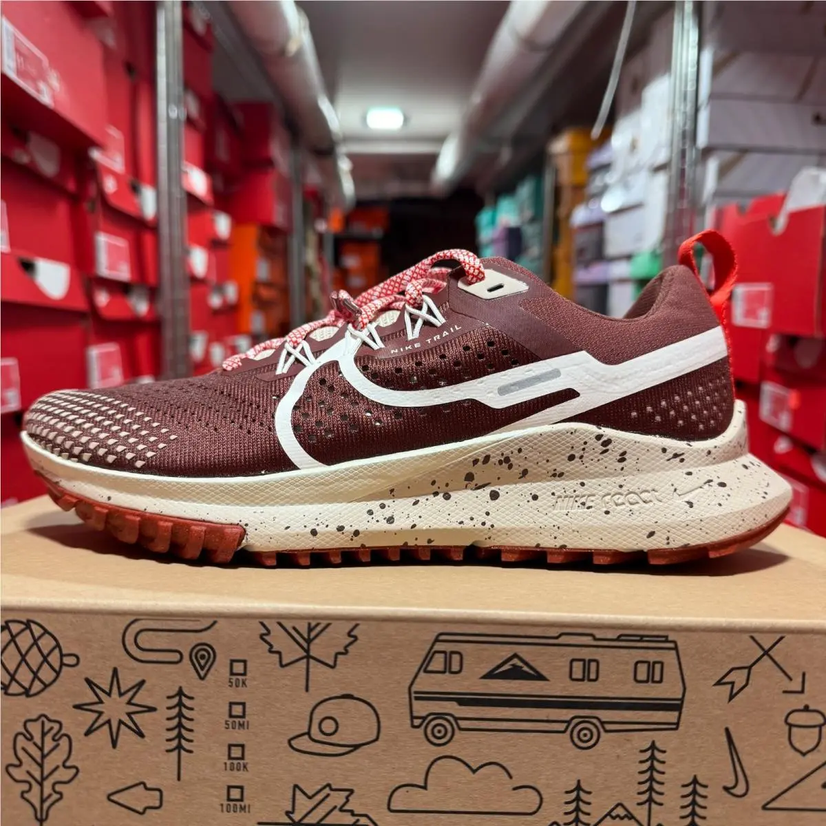 Nike shoes - Nike React Pegasus Trail 4 - DJ6159-200 - Red 6