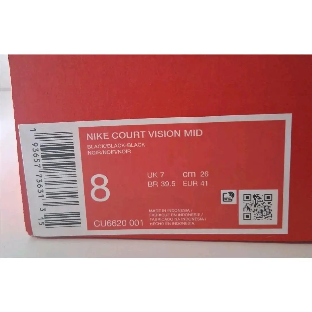 Nike shoes - Nike Court Vision - Court Vision - CU6620-001 - Black 8