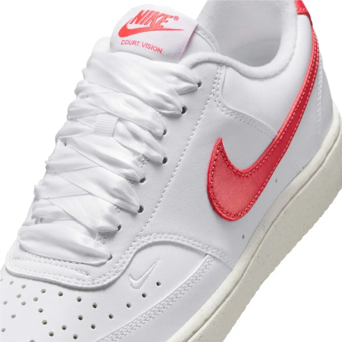 Nike shoes - Nike Court Vision Low Next Nature - HV5246-100 - White/Sail/Magic Ember 6