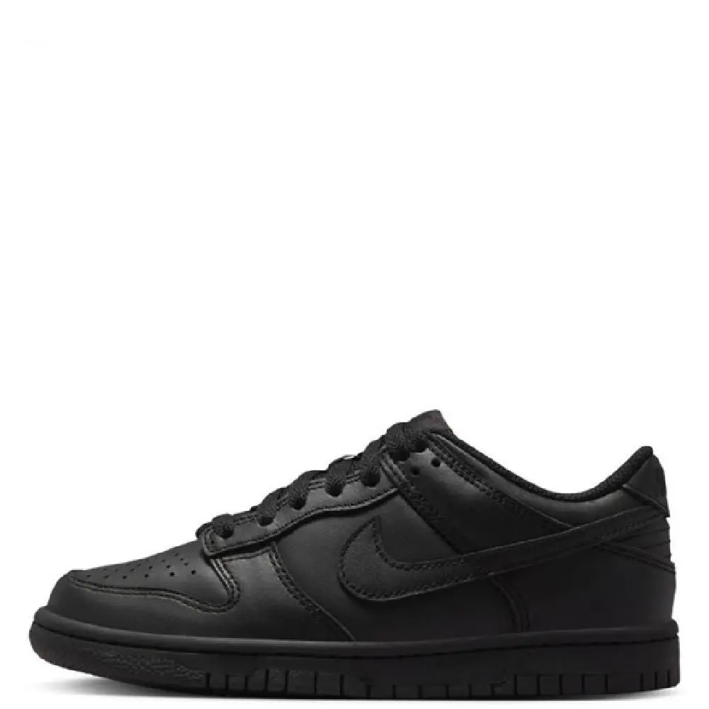 Big Kid`s Nike Dunk Low Black/black-black FB9109 009