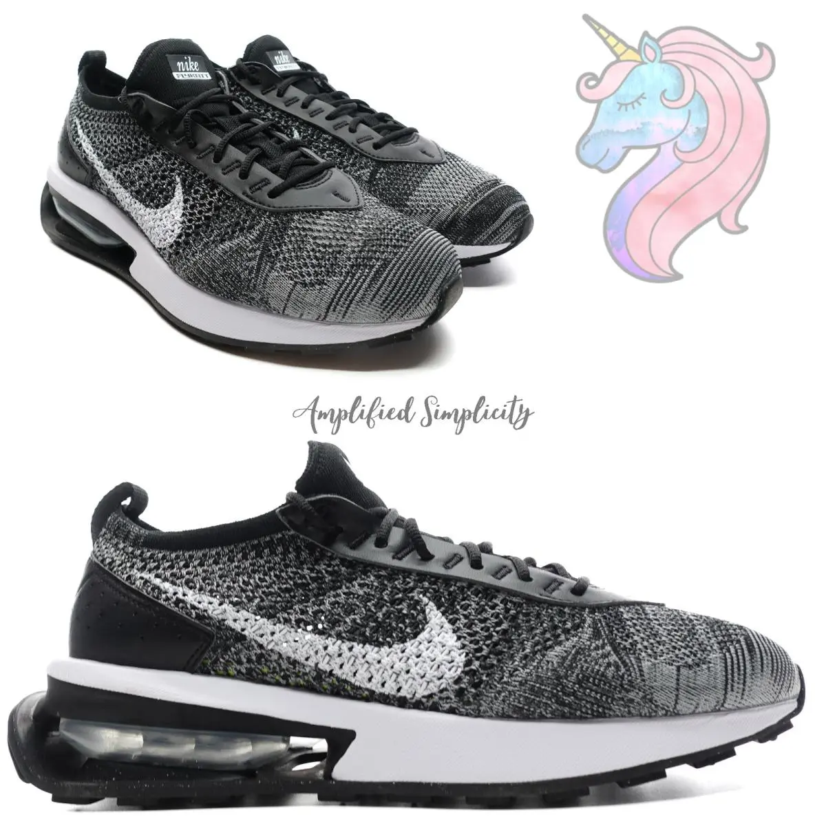 Nike shoes - Nike Air Max Flyknit Racer - DJ6106 001 - Black, White, Oreo 19