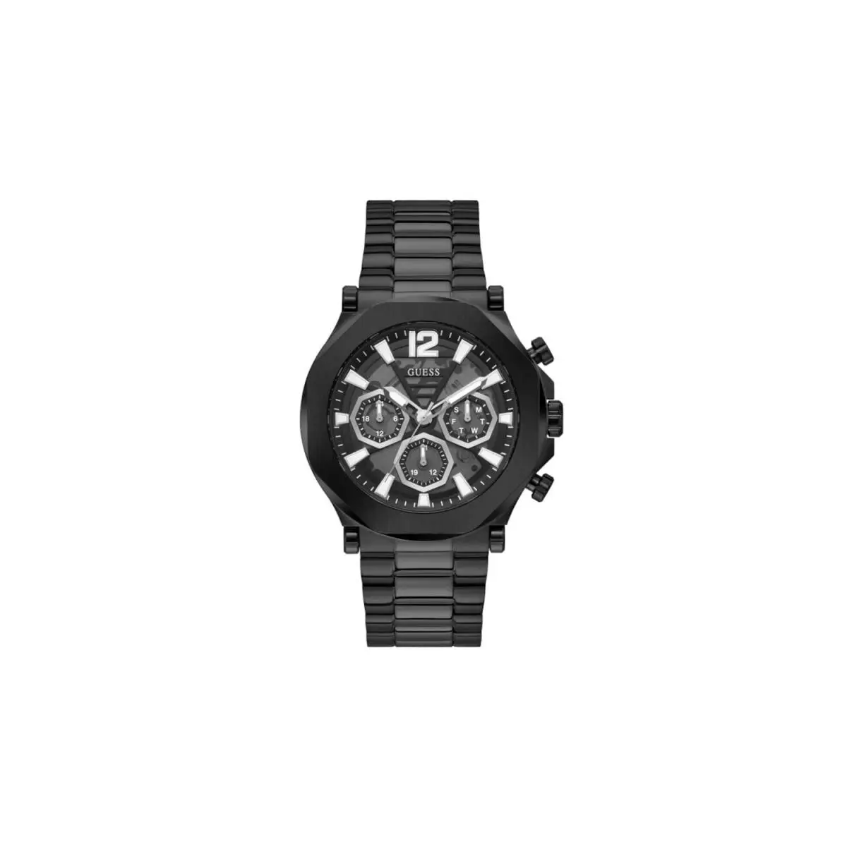 Guess Black Cut-through Multifunction Watch