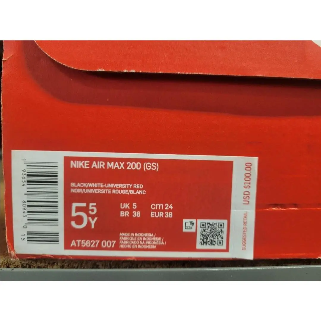Nike shoes - Nike Air Max 200 - Air Max - Black White University Red 10