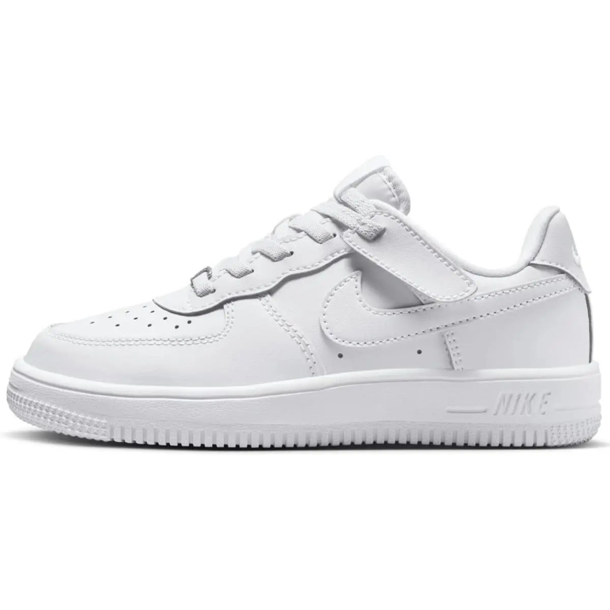 Little Kid`s Nike Force 1 Low Easyon White/white-white FN0237 111