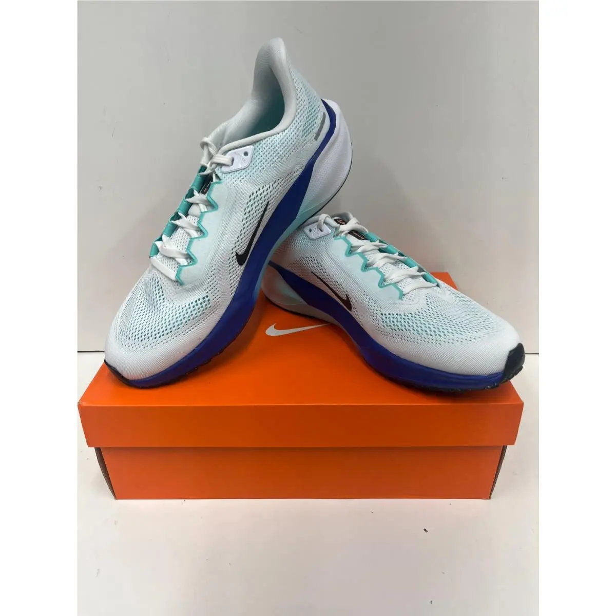Nike shoes - Nike Air Zoom Pegasus 41 - White/Black-Hyper Turq-Concord (118) 0