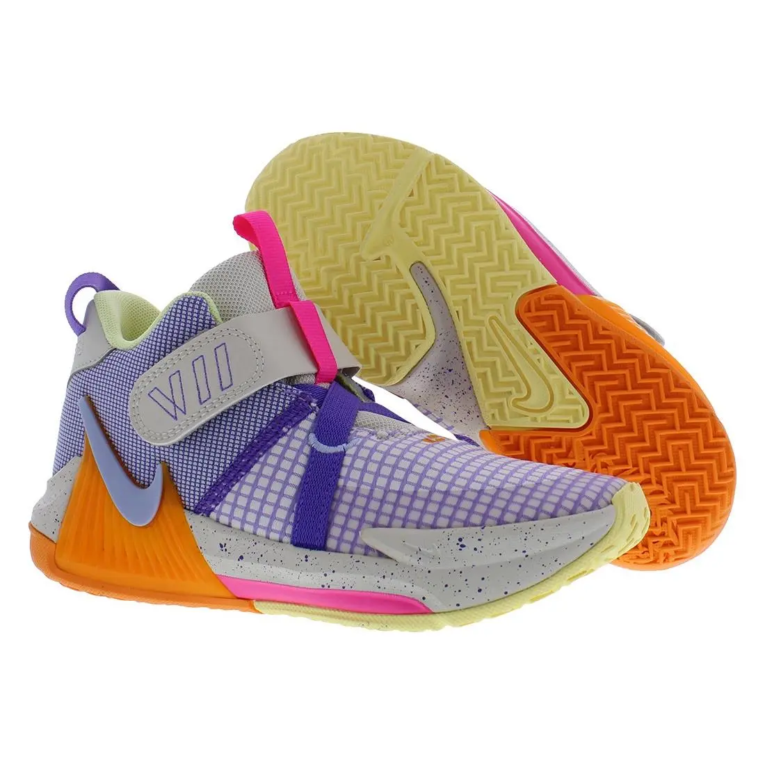 Nike Lebron Witness Vii PS Girls Shoes Size 13 Color: Light Orewood - Light Orewood Brown/Cobalt Bliss, Main: Multi-Colored